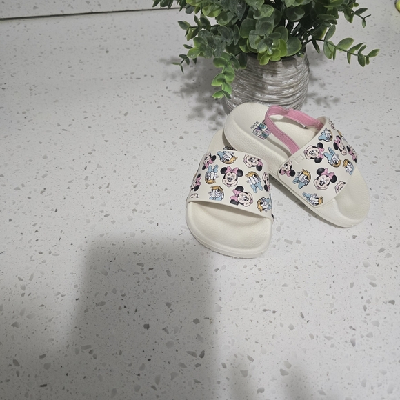 Primark Kids Sandals - White and Pink with Character Design - Picture 2 of 8